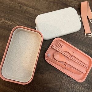 Our Place Layered Compartment Lunchbox w/Utensils - Made From BPA Free Materials